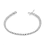 Pulsera tenis ilusión Miracle-Set con diamantes cultivados en laboratorio de 1 ct. p.t. en oro blanco de 14K, color F-G, claridad VS2-SI1, 7 pulg., foto 2