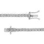 3 Ct. T.W. Miracle-Set Round-Cut Lab-Grown Diamond Illusion Tennis Bracelet in 14K White Gold, photo 4