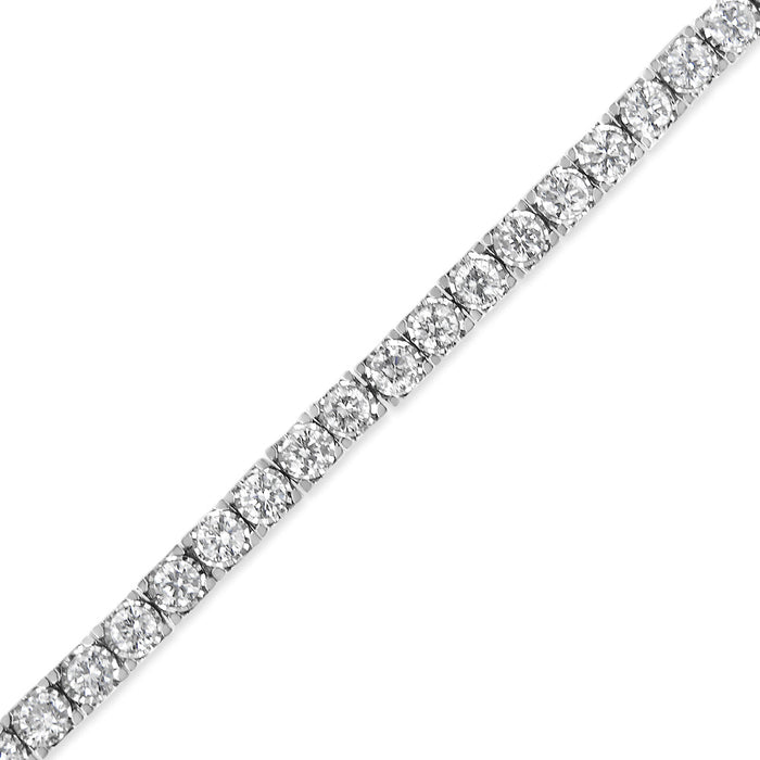 3 Ct. T.W. Miracle-Set Round-Cut Lab-Grown Diamond Illusion Tennis Bracelet in 14K White Gold, photo 5