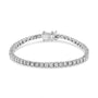 3 Ct. T.W. Miracle-Set Round-Cut Lab-Grown Diamond Illusion Tennis Bracelet in 14K White Gold, photo 6