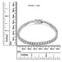 3 Ct. T.W. Miracle-Set Round-Cut Lab-Grown Diamond Illusion Tennis Bracelet in 14K White Gold, photo 7