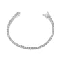 2 Ct. T.W. Miracle-Set Round-Cut Lab-Grown Diamond Illusion Tennis Bracelet in 14K White Gold, photo 2