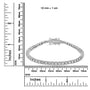 2 Ct. T.W. Miracle-Set Round-Cut Lab-Grown Diamond Illusion Tennis Bracelet in 14K White Gold, photo 7