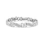 1 3/4 Ct. T.W. Diamond Wave and X Link Tennis Bracelet in Sterling Silver, photo 1