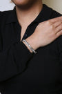 1 3/4 Ct. T.W. Diamond Wave and X Link Tennis Bracelet in Sterling Silver, photo 3