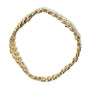 5 Ct. T.W. Diamond Double Row S-Link Cuban Bracelet in 10K Yellow Gold, photo 4