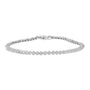 Pulsera tenis de 3 garras con diamantes de 2 ct. p.t. en plata de ley, foto 1