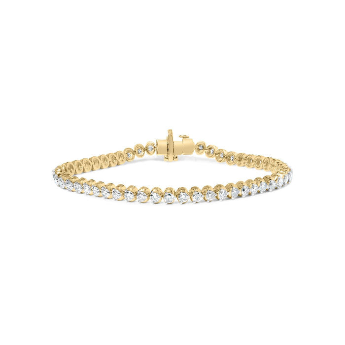 4 Ct. T.W. Lab-Grown Diamond Tennis Bracelet in 10K Yellow Gold, photo 1