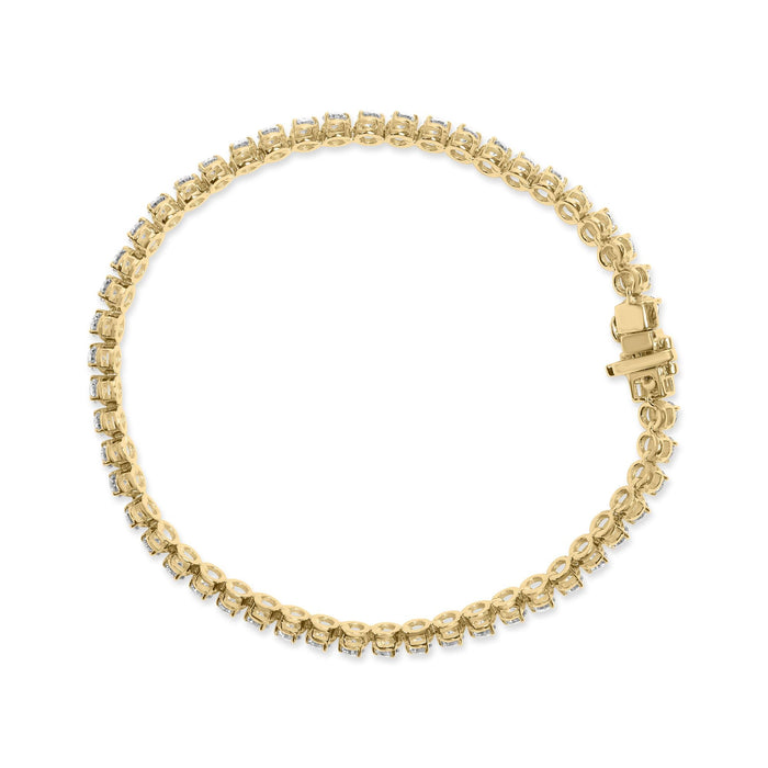 4 Ct. T.W. Lab-Grown Diamond Tennis Bracelet in 10K Yellow Gold, photo 5