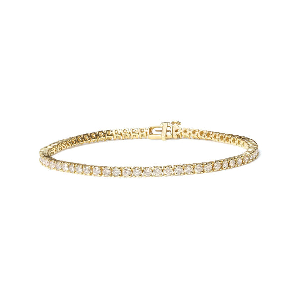 6 Ct. T.W. Classic 4 Prong-Set Round Brilliant-Cut Diamond Tennis Bracelet in 14K Yellow Gold, photo 1