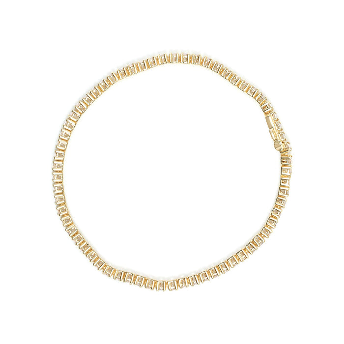 6 Ct. T.W. Classic 4 Prong-Set Round Brilliant-Cut Diamond Tennis Bracelet in 14K Yellow Gold, photo 4
