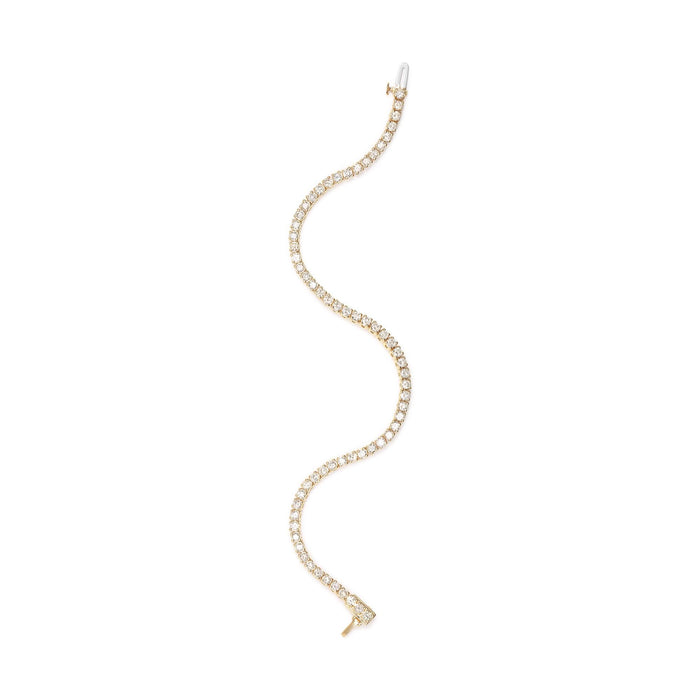 6 Ct. T.W. Classic 4 Prong-Set Round Brilliant-Cut Diamond Tennis Bracelet in 14K Yellow Gold, photo 5