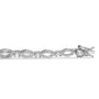Pulsera de eslabones con diamantes de 3 ct. p.t. en oro blanco de 10K, foto 2