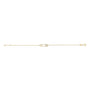 1/10 Ct. T.W. Diamond Paperclip Charm Adjustable Link Bracelet in 10K Yellow Gold, photo 4