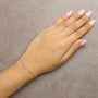 1/10 Ct. T.W. Diamond Paperclip Charm Adjustable Link Bracelet in 10K Yellow Gold, photo 3