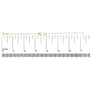1/10 Ct. T.W. Diamond Paperclip Charm Adjustable Link Bracelet in 10K Yellow Gold, photo 5