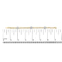 5/8 Ct. T.W. Diamond Cluster Curb Chain Bracelet in 14K Yellow Gold, photo 5