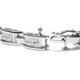 3 Ct. T.W. Invisible-Set Princess-Cut Diamond Link and Buckle Tennis Bracelet in 14K White Gold, photo 2