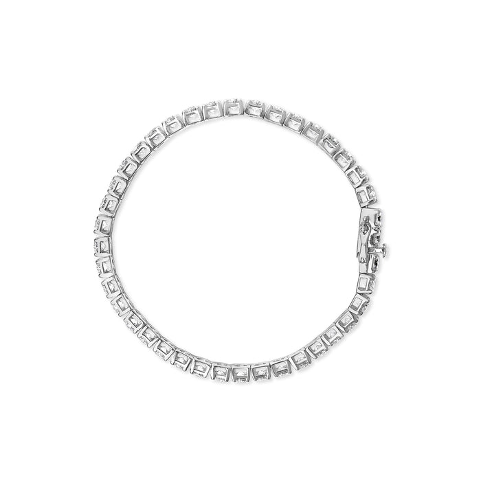 Lab-Grown Round Diamond Four-Prong Tennis Bracelet in 14K Gold, photo 34