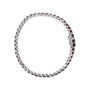 Pulsera tenis con granates naranja creados en laboratorio de 10 ct. p.t. en plata de ley, foto 4