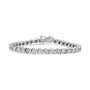 1 Ct. T.W. Lab-Grown Diamond Round Miracle Plate and S Link Tennis Bracelet Size in 14K White Gold, photo 1