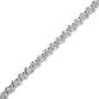 1 Ct. T.W. Lab-Grown Diamond Round Miracle Plate and S Link Tennis Bracelet Size in 14K White Gold, photo 5