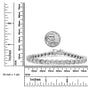 1 Ct. T.W. Lab-Grown Diamond Round Miracle Plate and S Link Tennis Bracelet Size in 14K White Gold, photo 7