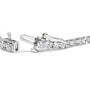 Pulsera tenis clásica con diamantes cultivados en laboratorio de 6 ct. p.t. en oro blanco de 14K, foto 2