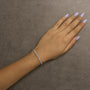 Pulsera tenis clásica con diamantes cultivados en laboratorio de 6 ct. p.t. en oro blanco de 14K, foto 3