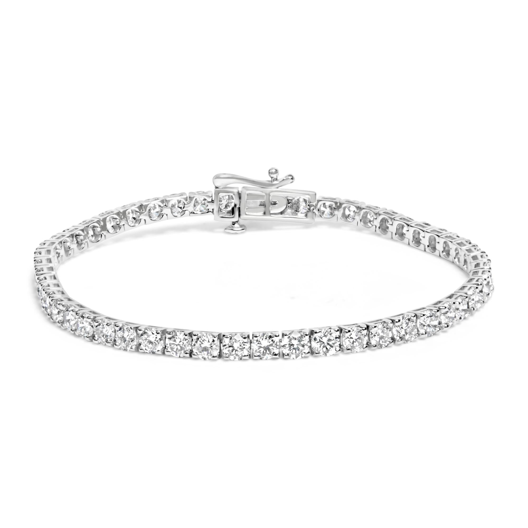 7 Ct. T.W. 4-Prong-Set Lab-Grown Diamond Tennis Bracelet in 14K White Gold, photo 1