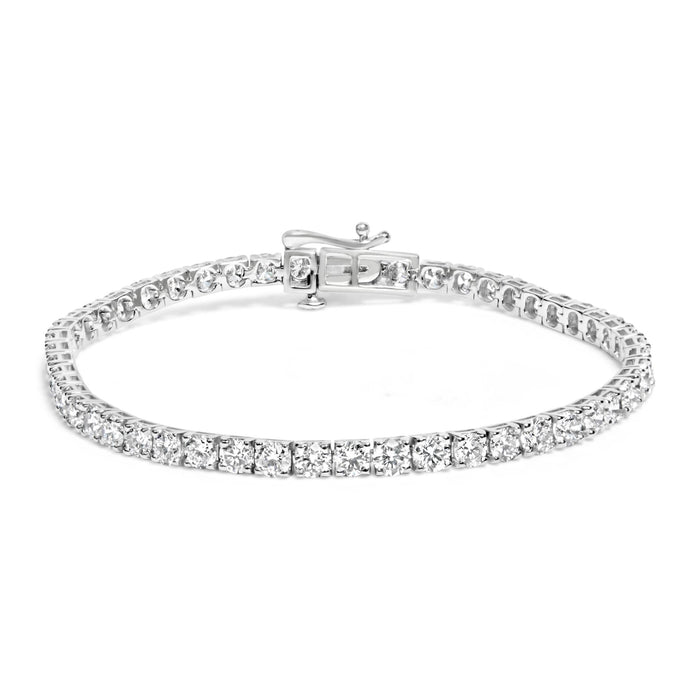 7 Ct. T.W. 4-Prong-Set Lab-Grown Diamond Tennis Bracelet in 14K White Gold, photo 1