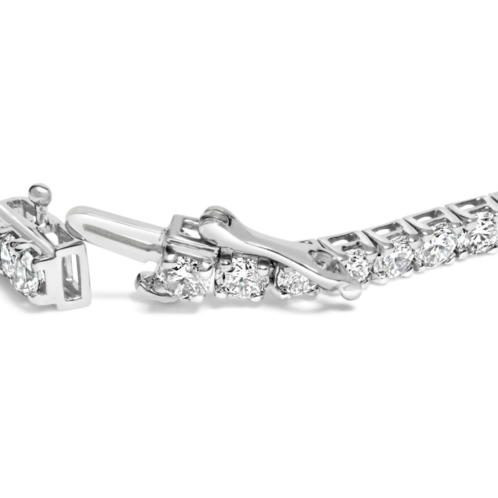 7 Ct. T.W. 4-Prong-Set Lab-Grown Diamond Tennis Bracelet in 14K White Gold, photo 2