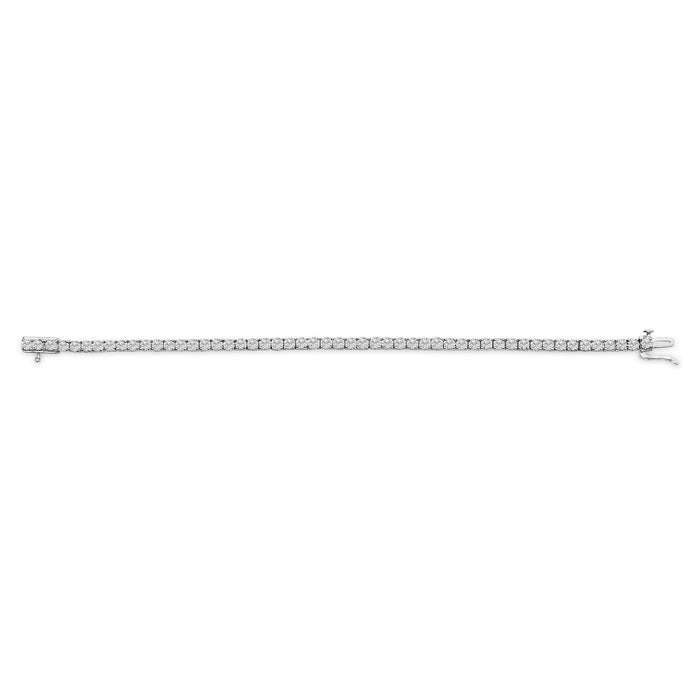 7 Ct. T.W. 4-Prong-Set Lab-Grown Diamond Tennis Bracelet in 14K White Gold, photo 4