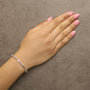 1/4 Ct. T.W. Diamond Infinity Heart Link Bracelet in Sterling Silver, photo 3