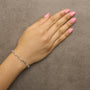 2 Ct. T.W. Diamond Cluster Link Bracelet in Sterling Silver, photo 3