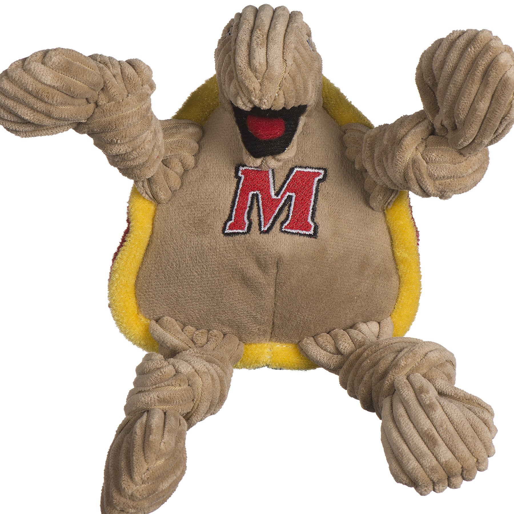 NCAA University of Maryland, Testudo the Terrapin Knottie, juguete de peluche para perro, foto 3