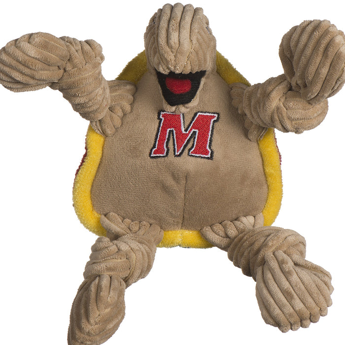 NCAA University of Maryland, Testudo the Terrapin Knottie, juguete de peluche para perro, foto 3