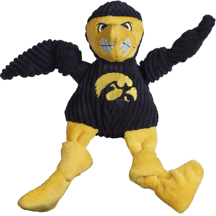 NCAA University of Iowa, Herky the Hawk Knottie, juguete de peluche para perro
