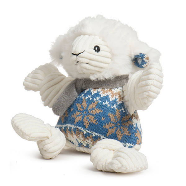Leo Lamb Knottie Plush Dog Toy