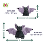 Baxter Bat Halloween Plush Dog Toy, photo 6