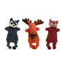 Woodland HuggleFlatties, juguetes de peluche surtidos para perro, paquete de 3