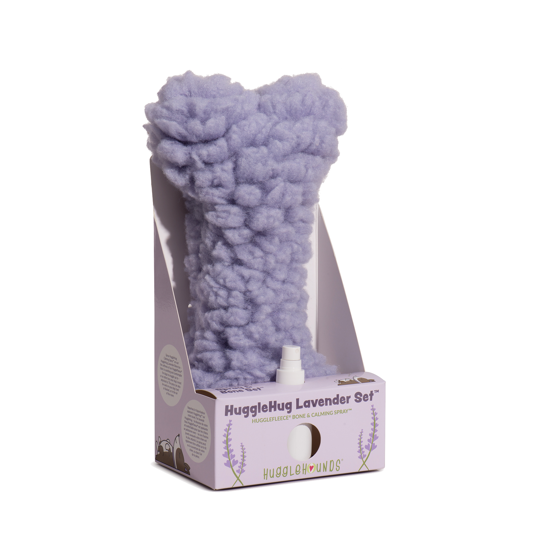 HuggleHug Lavender Bone and 2 oz Spray Set