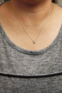 Diamond Accented Crescent Moon-Shaped Pendant Necklace in 10K White Gold, photo 3
