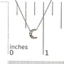Diamond Accented Crescent Moon-Shaped Pendant Necklace in 10K White Gold, photo 5