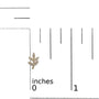 1/10 Ct. T.W. Diamond Accented Leaf and Branch Stud Earrings in 10K Yellow Gold, photo 5