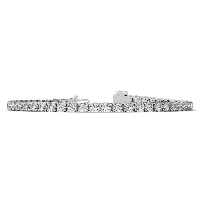 Pulsera tenis con diamantes cultivados en laboratorio de 8.5 CTW en oro de 14K, foto 4