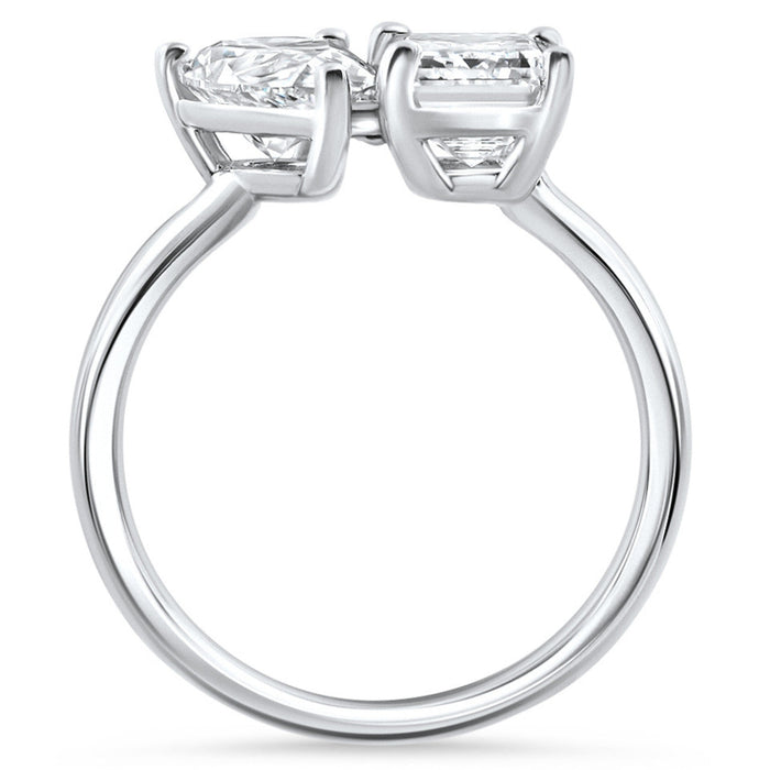 3.50 CTW Toi Et Moi Lab-Grown Diamond Ring in 14K Gold, photo 3