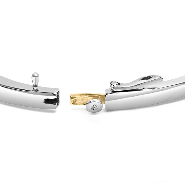 1 Ct. T.W. Princess-Cut Diamond Bangle in 14K Two-Tone Gold, photo 2