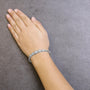 2 1/2 Ct. T.W. Diamond Graduating Floral Cluster Bangle Bracelet in 14K White Gold, photo 3