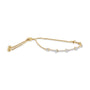 Pulsera bolo de eslabones deslizables con diamantes de 1/3 ct. p.t. en plata de ley bañada en oro de 14K, foto 4
